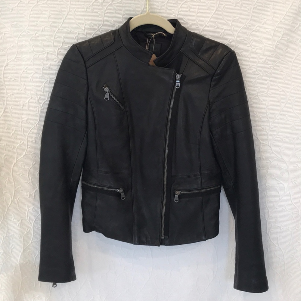 Gap Leather Jacket -XS